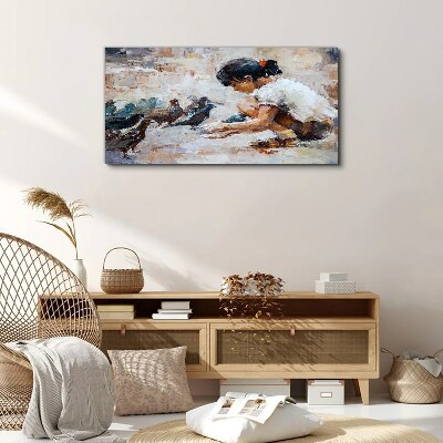 Tablou canvas Copilăria printre păsări