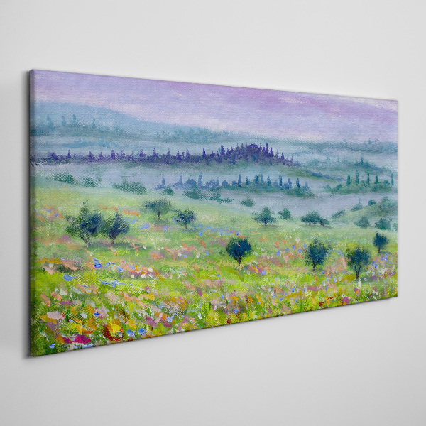Tablou canvas Peisaj în culori pastelate