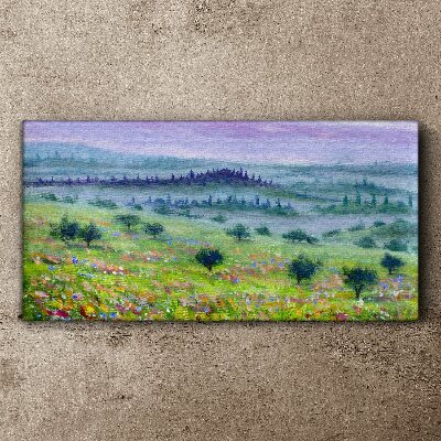 Tablou canvas Peisaj în culori pastelate