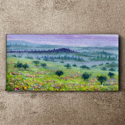 Tablou canvas pictură peisaj arbore
