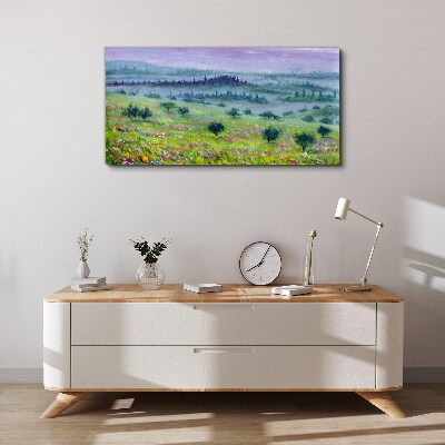 Tablou canvas Peisaj în culori pastelate