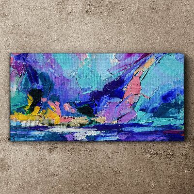 Tablou canvas Peisaj abstract în nuanțe de violet