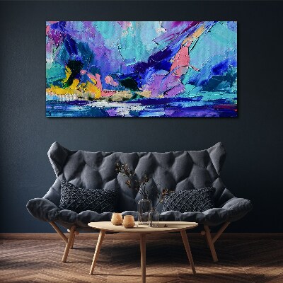 Tablou canvas Peisaj abstract în nuanțe de violet