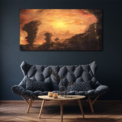 Tablou canvas Apus deasupra norilor