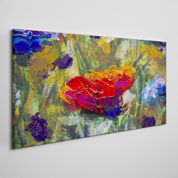 Tablou canvas Expresionism floral colorat