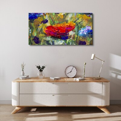 Tablou canvas Expresionism floral colorat