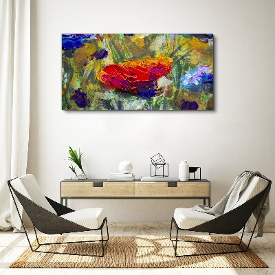 Tablou canvas Expresionism floral colorat