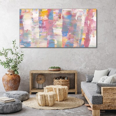 Tablou canvas Reflecții pastelate pe sticlă