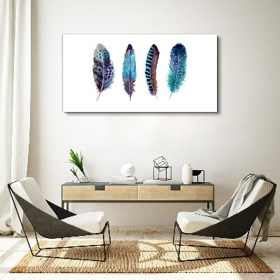 Tablou canvas Pene colorate pe fundal alb