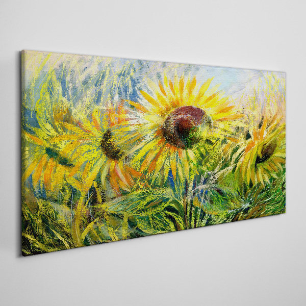 Tablou canvas Floarea soarelui în soarele de vară