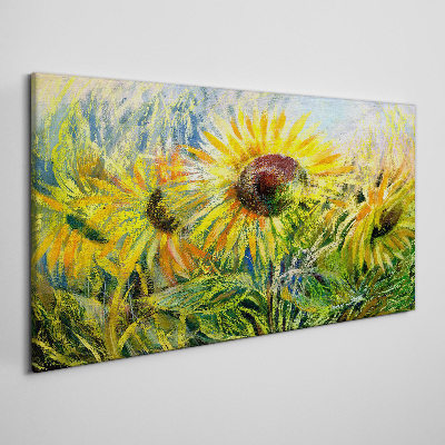 Tablou canvas Floarea soarelui în soarele de vară