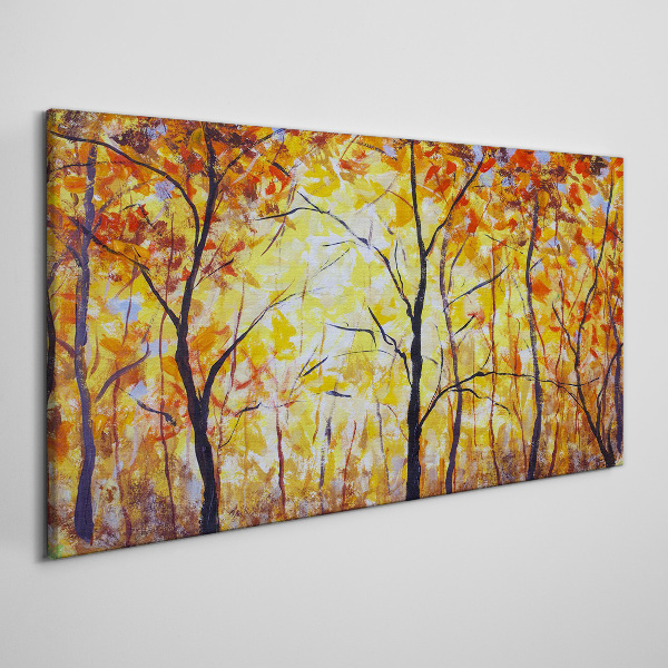 Tablou canvas Toamnă de aur în pădure