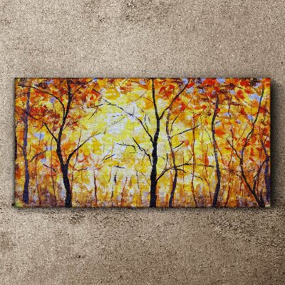 Tablou canvas Toamnă de aur în pădure