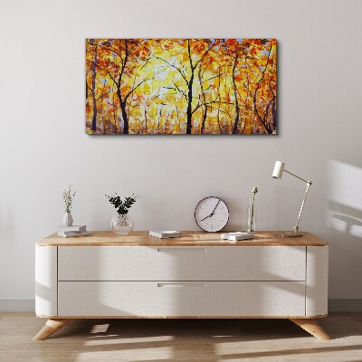 Tablou canvas Toamnă de aur în pădure
