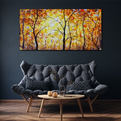 Tablou canvas Toamnă de aur în pădure