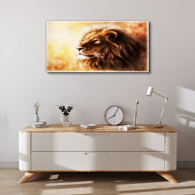 Tablou canvas Animal abstract Pisica Leu