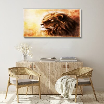 Tablou canvas Animal abstract Pisica Leu