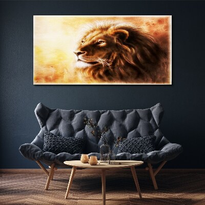 Tablou canvas Animal abstract Pisica Leu