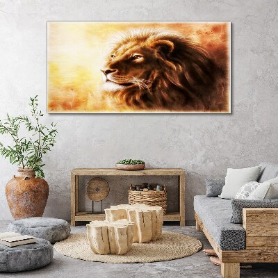 Tablou canvas Animal abstract Pisica Leu