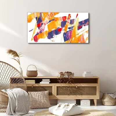 Tablou canvas Tunsuri de pensulă abstracte dinamice