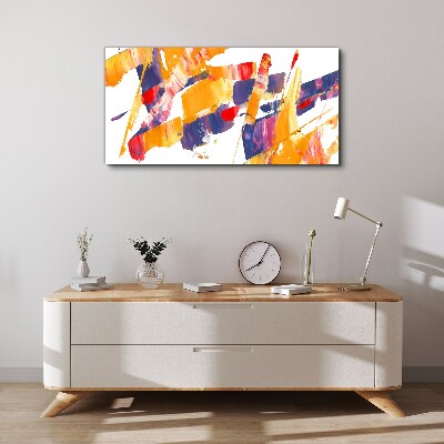 Tablou canvas Tunsuri de pensulă abstracte dinamice