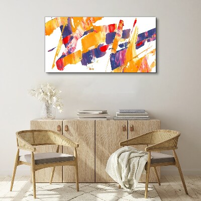 Tablou canvas Tunsuri de pensulă abstracte dinamice
