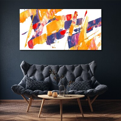 Tablou canvas Tunsuri de pensulă abstracte dinamice