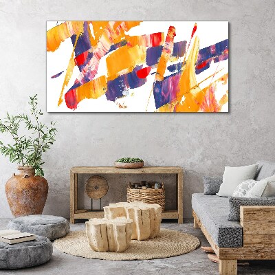 Tablou canvas Tunsuri de pensulă abstracte dinamice