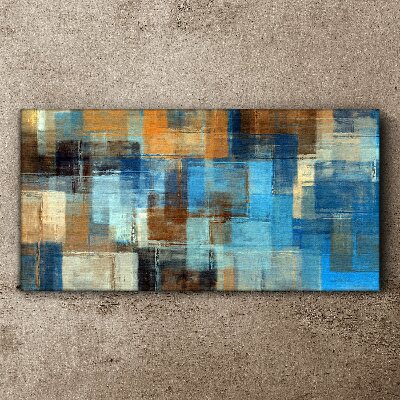 Tablou canvas Mozaic abstract de tonuri de albastru