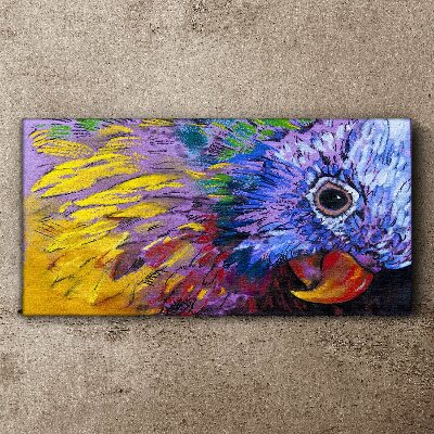 Tablou canvas Portretul colorat al unui papagal