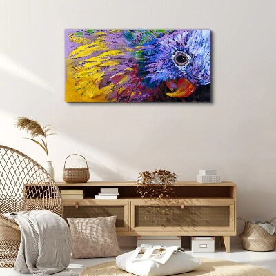 Tablou canvas Portretul colorat al unui papagal