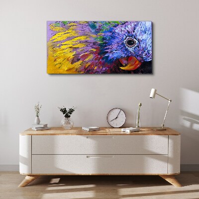 Tablou canvas Portretul colorat al unui papagal