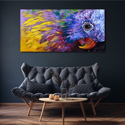 Tablou canvas Portretul colorat al unui papagal