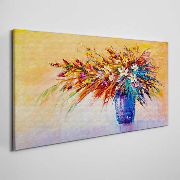 Tablou canvas Buchet colorat într-o vază