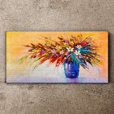 Tablou canvas Buchet colorat într-o vază