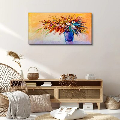 Tablou canvas Buchet colorat într-o vază