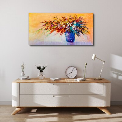 Tablou canvas Buchet colorat într-o vază