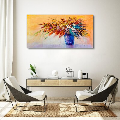 Tablou canvas Buchet colorat într-o vază