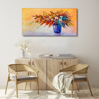 Tablou canvas Buchet colorat într-o vază