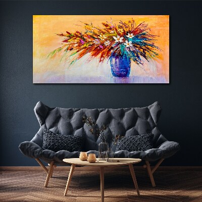 Tablou canvas Buchet colorat într-o vază