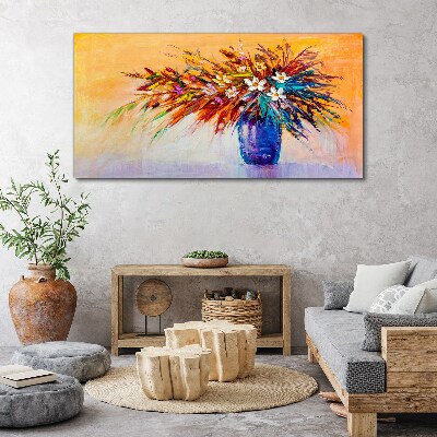 Tablou canvas Buchet colorat într-o vază