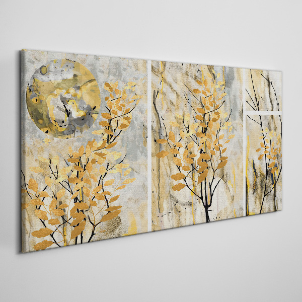 Tablou canvas Frunze de aur în lumina lunii