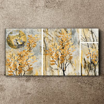 Tablou canvas Frunze de aur în lumina lunii