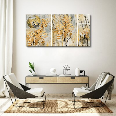 Tablou canvas Frunze de aur în lumina lunii