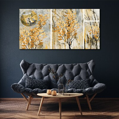 Tablou canvas Frunze de aur în lumina lunii