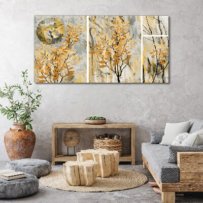Tablou canvas Frunze de aur în lumina lunii