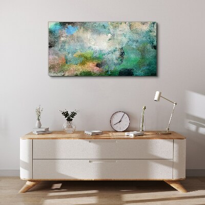 Tablou canvas Compoziție abstractă în nuanțe de verde