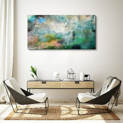 Tablou canvas Compoziție abstractă în nuanțe de verde