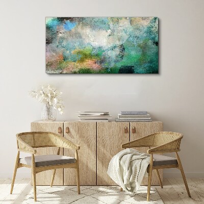 Tablou canvas Compoziție abstractă în nuanțe de verde