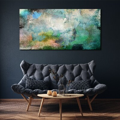 Tablou canvas Compoziție abstractă în nuanțe de verde